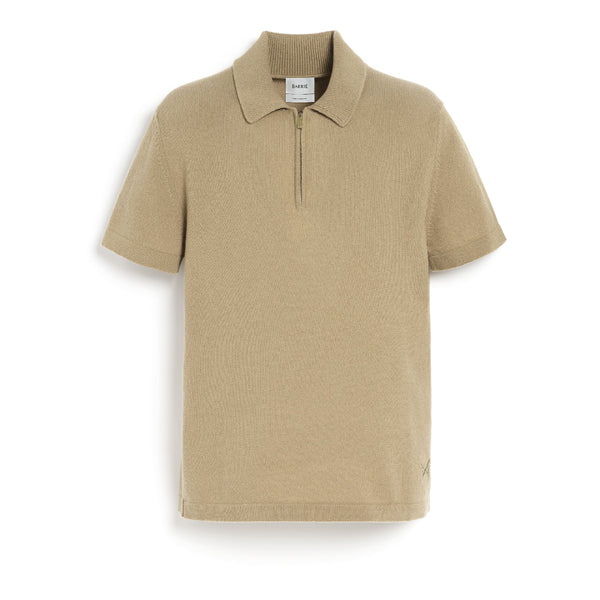 barrie Top B Label à col zippé en cachemire