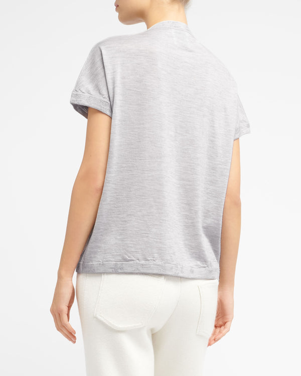 Barrie Top Col Rond En Cachemire Extra Fin