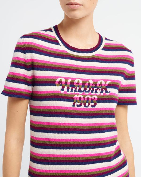 Barrie Top En Cachemire à Rayures