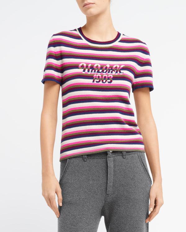 Barrie Top En Cachemire à Rayures