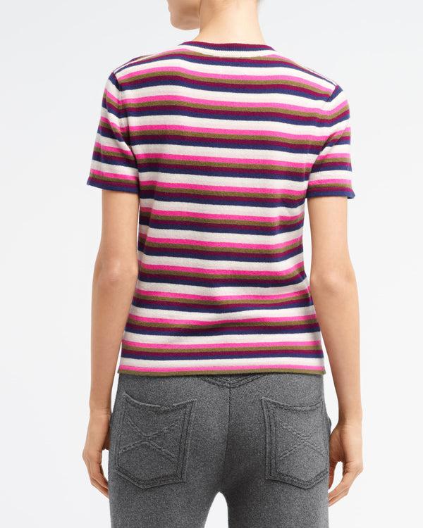 Barrie Top En Cachemire à Rayures