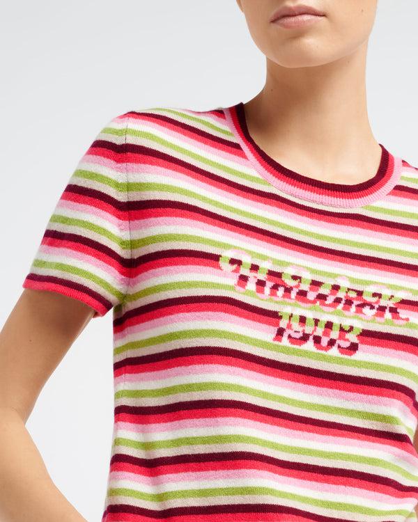 Barrie Top En Cachemire à Rayures