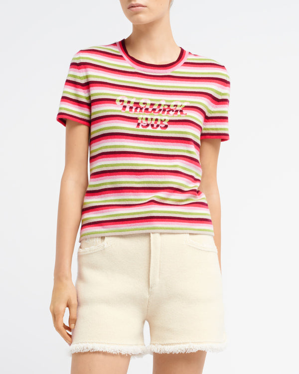 Barrie Top En Cachemire à Rayures