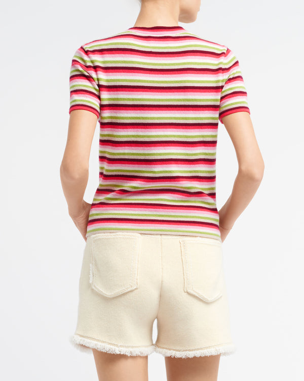 Barrie Top En Cachemire à Rayures