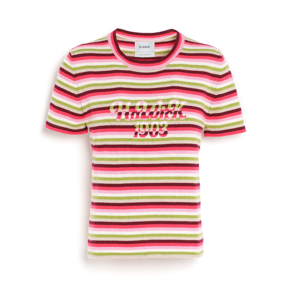 barrie Top en cachemire à rayures