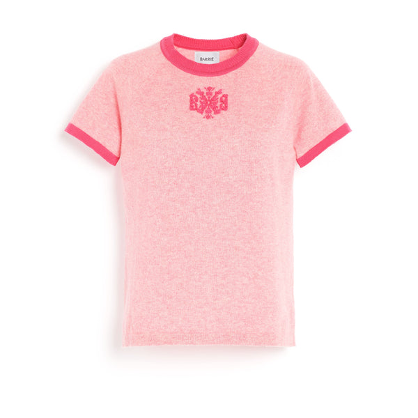 barrie Top en cachemire chiné logo B