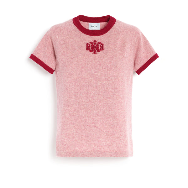 barrie Top en cachemire chiné logo B