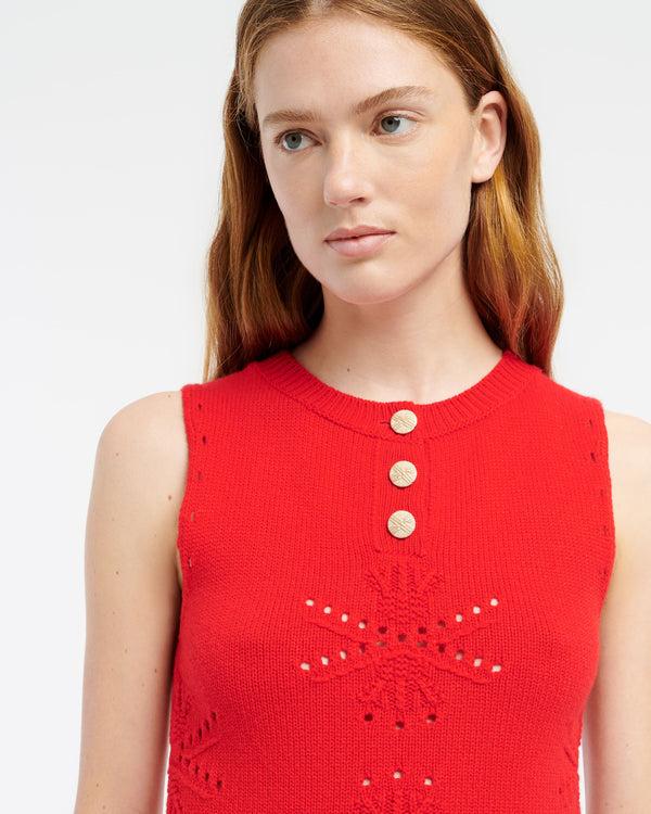 Barrie Top En Cachemire Et Coton à Motif