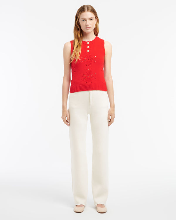 Barrie Top En Cachemire Et Coton à Motif