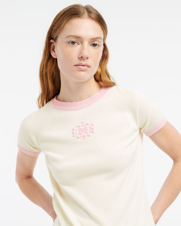 Barrie Top En Cachemire Logo B