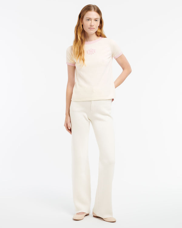 Barrie Top En Cachemire Logo B