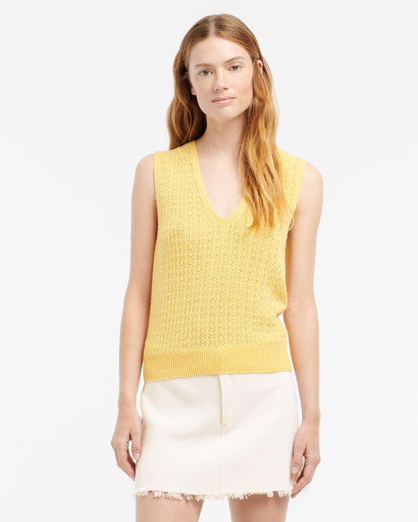 Barrie Top En Dentelle Cachemire