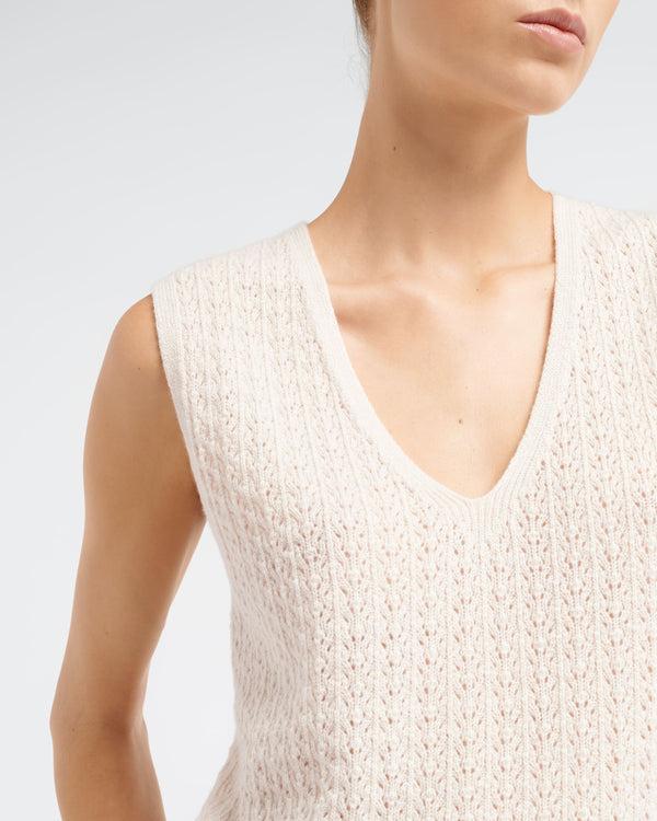 Barrie Top En Dentelle Cachemire