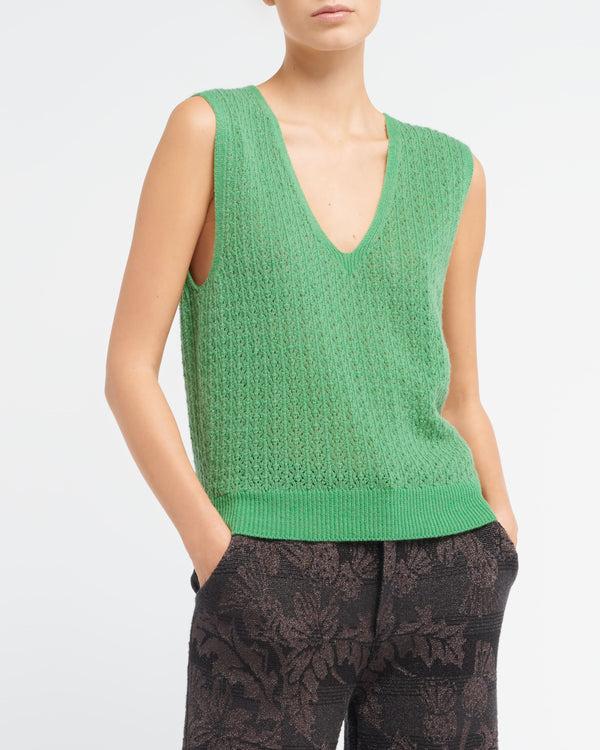 Barrie Top En Dentelle Cachemire