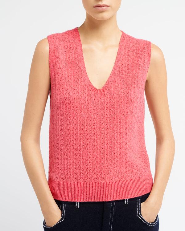 Barrie Top En Dentelle Cachemire