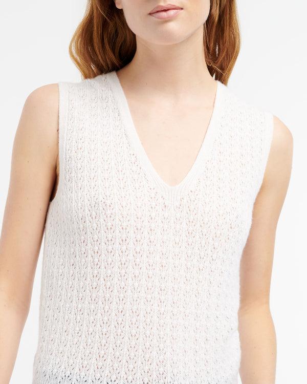 Barrie Top En Dentelle Cachemire