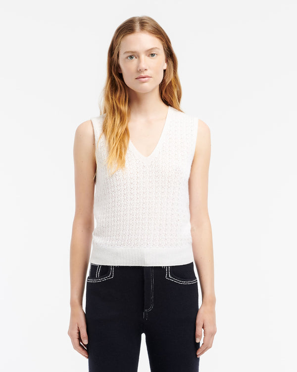 Barrie Top En Dentelle Cachemire