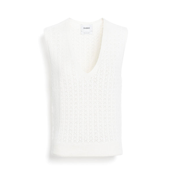 barrie Top en dentelle cachemire