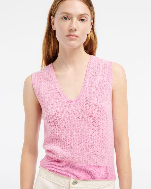 Barrie Top En Dentelle Cachemire