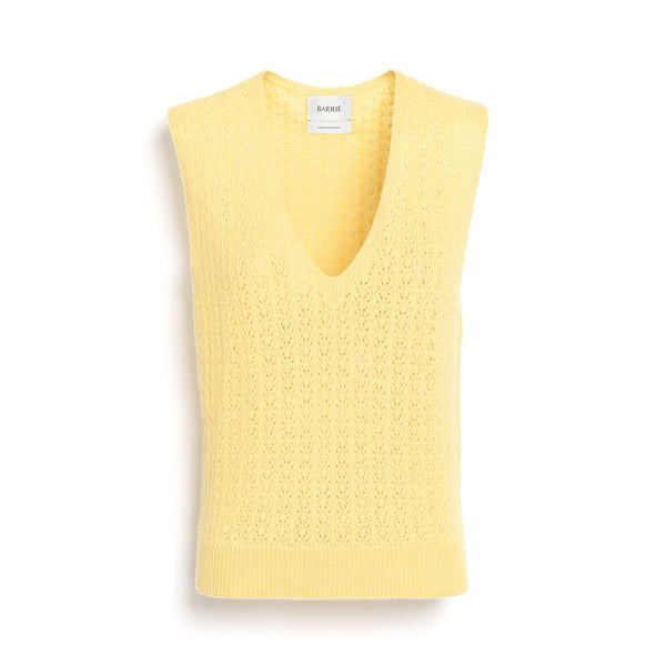 barrie Top en dentelle cachemire