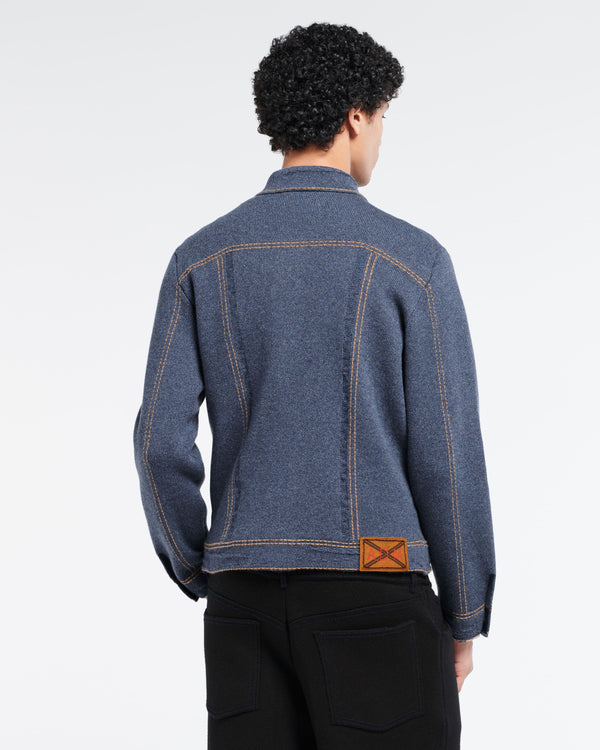 Barrie Veste Denim Ajustée En Cachemire Et Coton