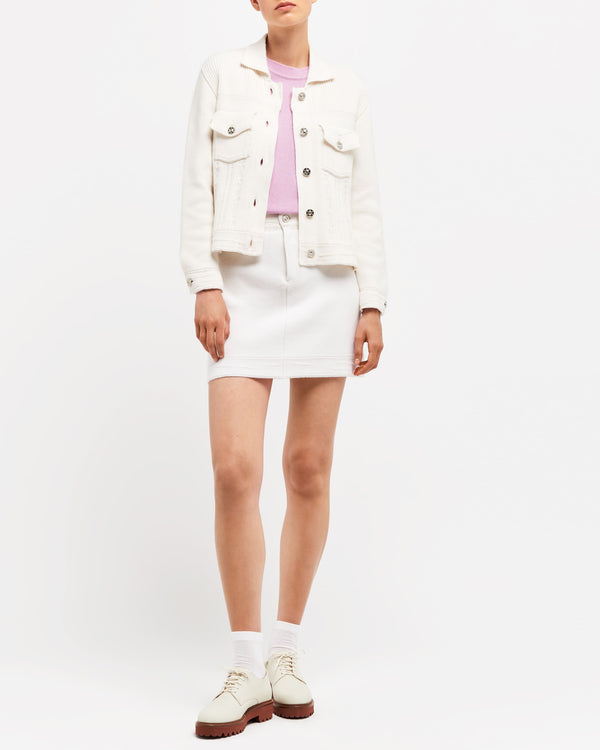 Barrie Veste Denim Ajustée En Cachemire Et Coton