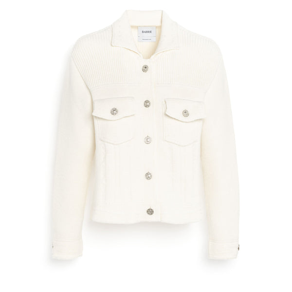 barrie Veste Denim ajustée en cachemire et coton