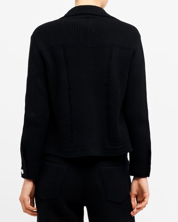 Barrie Veste Denim Ajustée En Cachemire Et Coton