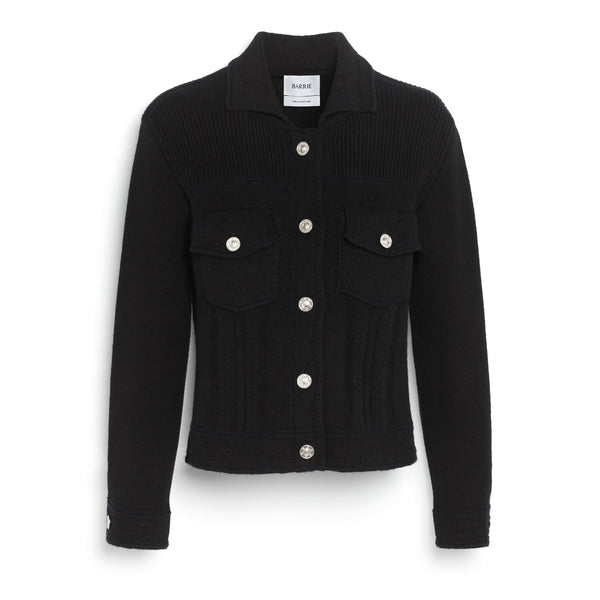 Barrie Veste Denim Ajustée En Cachemire Et Coton