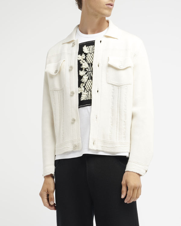 Barrie Veste Denim Ajustée En Cachemire Et Coton