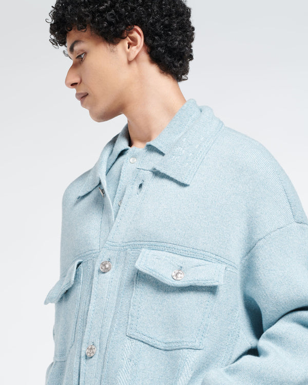 Barrie Veste Denim Oversize En Cachemire Et Coton