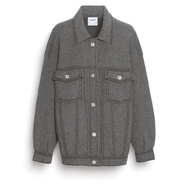 barrie Veste Denim oversize en cachemire et coton
