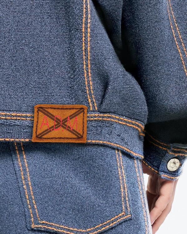 barrie Veste Denim oversize en cachemire et coton