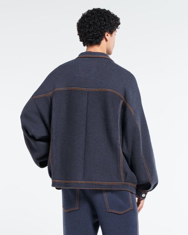 Barrie Veste Denim Oversize En Cachemire Et Coton