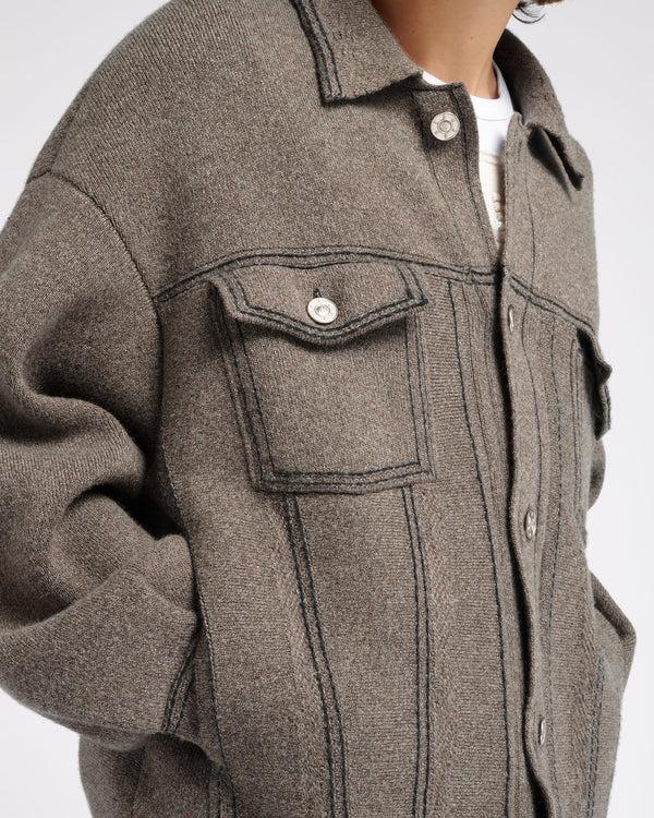 Barrie Veste Denim Oversize En Cachemire Et Coton