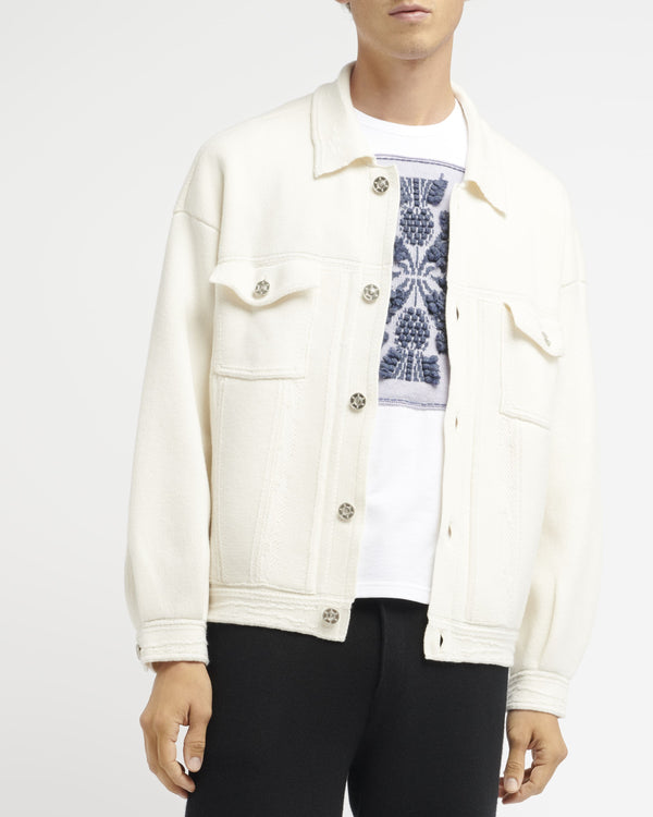 Barrie Veste Denim Oversize En Cachemire Et Coton