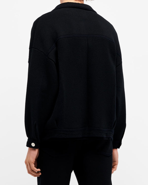 Barrie Veste Denim Oversize En Cachemire Et Coton