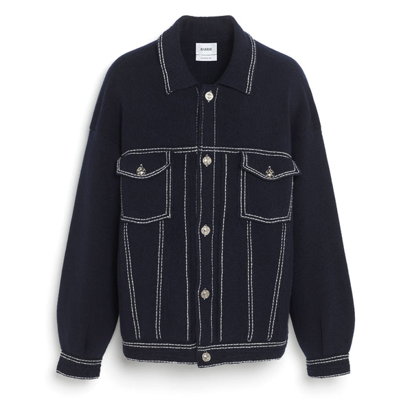 barrie Veste Denim oversize en cachemire et coton