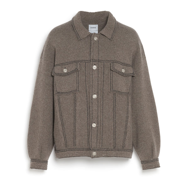 Barrie Veste Denim Oversize En Cachemire Et Coton