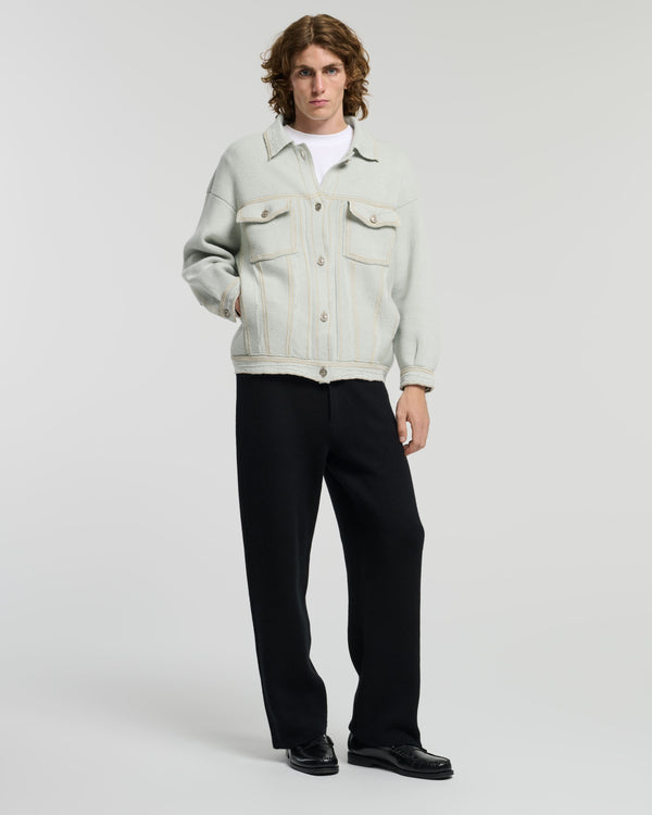 Barrie Veste Denim Oversize En Cachemire Et Coton