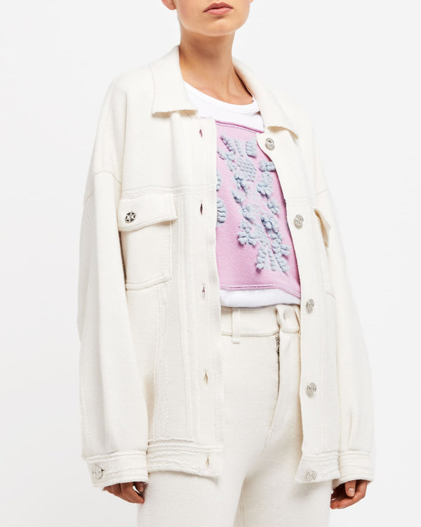 Barrie Veste Denim Oversize En Cachemire Et Coton