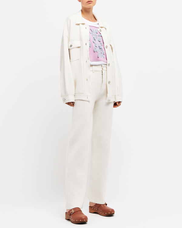 Barrie Veste Denim Oversize En Cachemire Et Coton