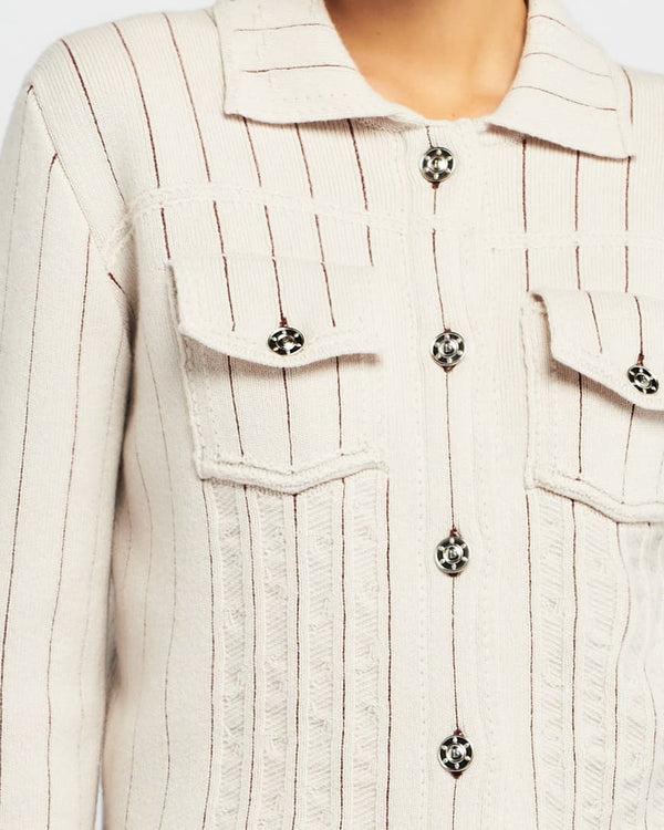 Barrie Veste Denim Uniforme En Cachemire Et Coton