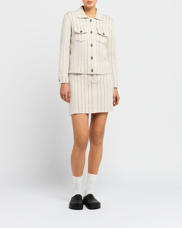 Barrie Veste Denim Uniforme En Cachemire Et Coton