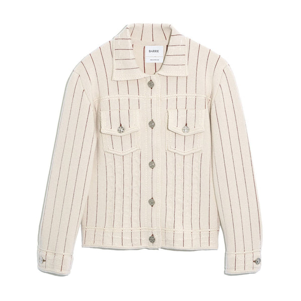 barrie Veste Denim Uniforme en cachemire et coton