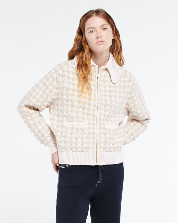 Barrie Veste En Cachemire à Motif Vichy