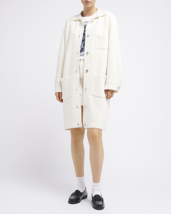 Barrie Veste Longue Denim En Cachemire Et Coton