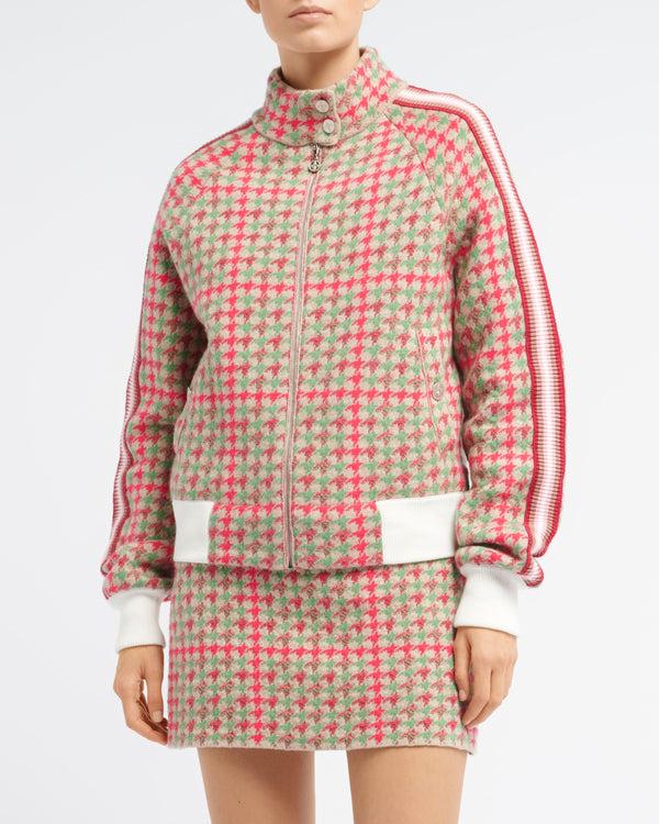 Barrie Blouson En Cachemire Et Laine à Motif Pied-de-poule