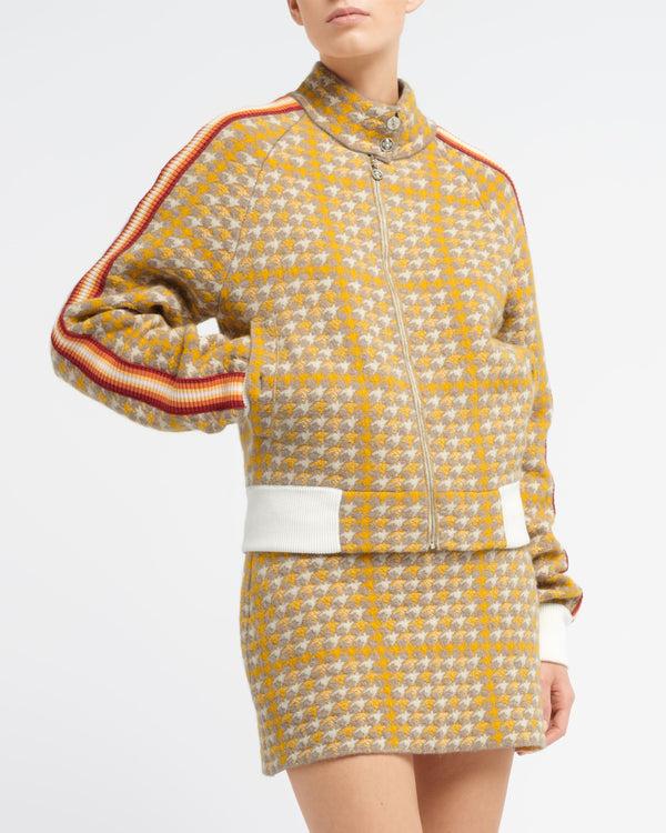 Barrie Blouson En Cachemire Et Laine à Motif Pied-de-poule