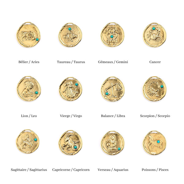 Barrie Bonnet En Cachemire à Personnaliser Avec Médaille Signe Astrologique